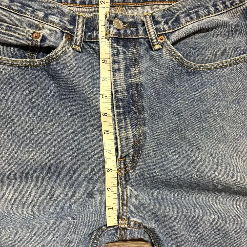 Levis 505 Mens Straight Leg Jeans W34 L30 Medium Wash Denim Regular Fit